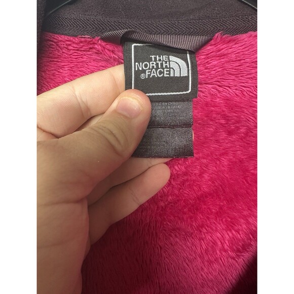 The North Face Women’s Fuzzy Fleece Full Zip Jacket Pink Size Medium Soft Warm - Picture 6 of 12